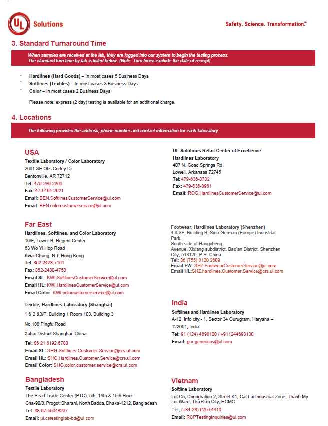 UL Solutions onboarding document, page 2